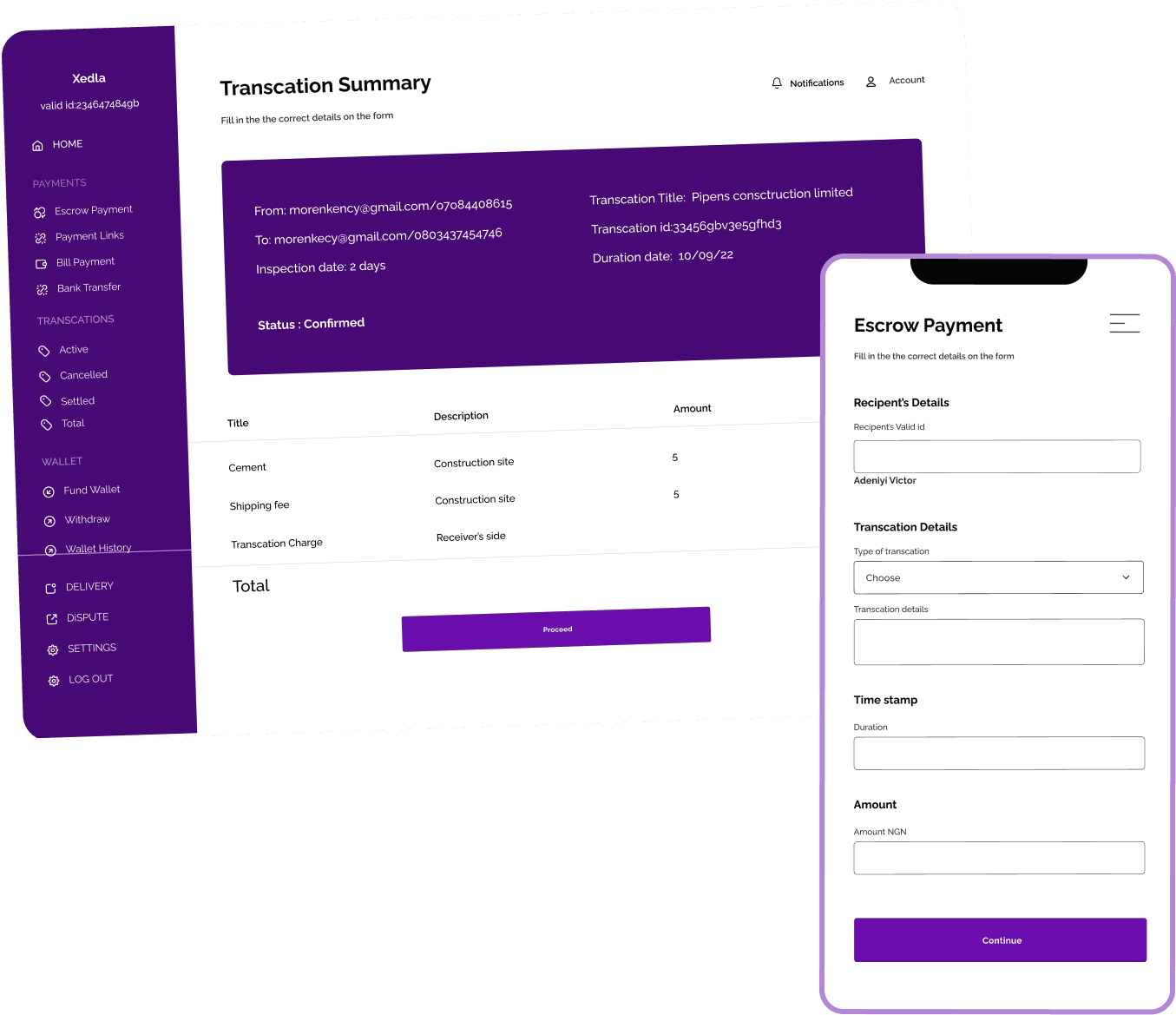 Xedla allows you to safely and securely manage your financial transactions on the go.